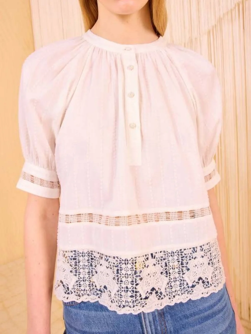 Ulla Johnson Faye Puff Sleeve Blouse